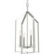 Vertex 4 Light 15 inch Brushed Nickel Foyer Light Ceiling Light