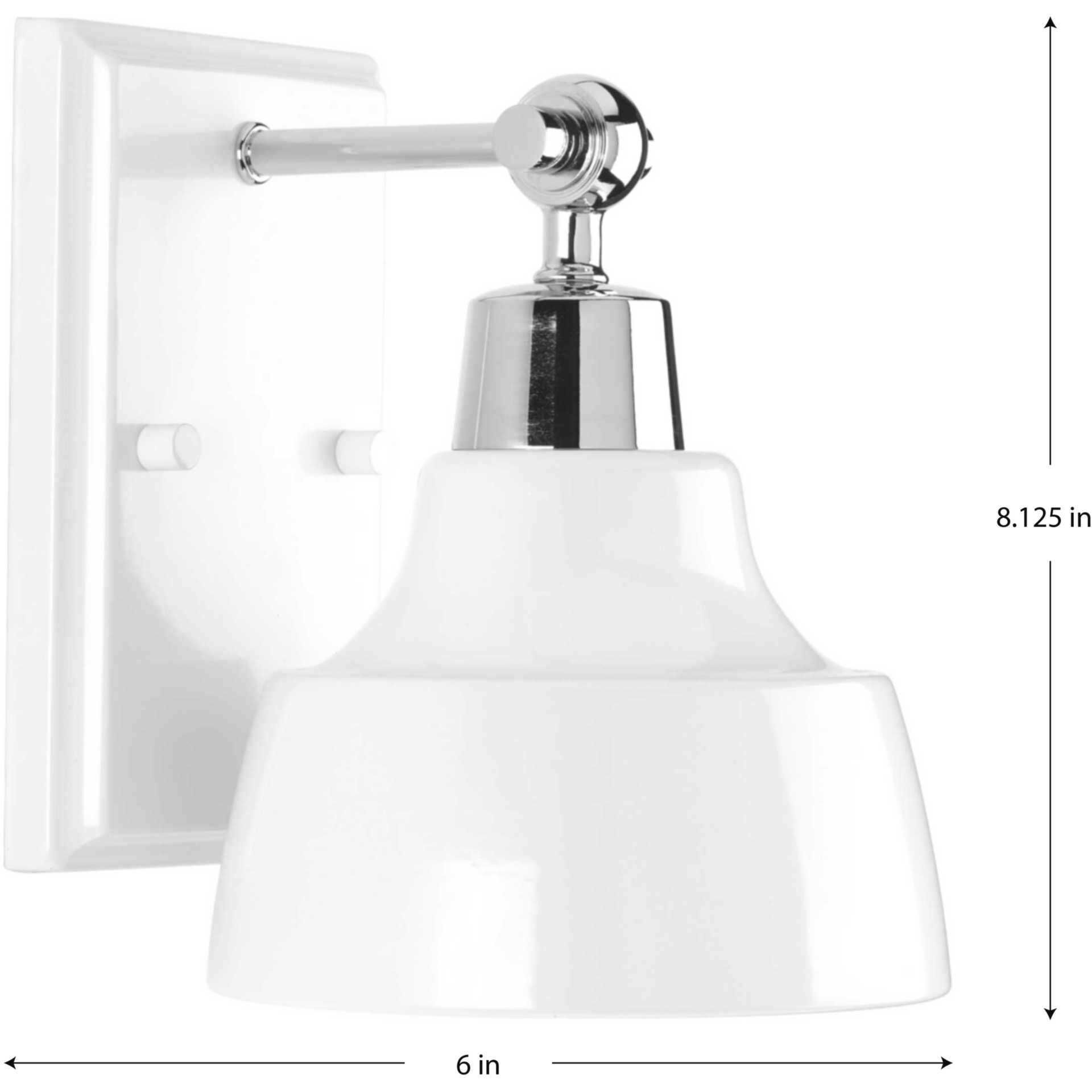 Bramlett 1 Light 6 inch Polished Chrome Bath Vanity Wall Light
