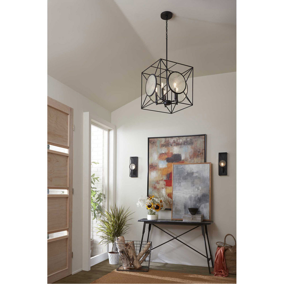 Cumberland 5 Light 16.13 inch Matte Black Pendant Ceiling Light, Design Series