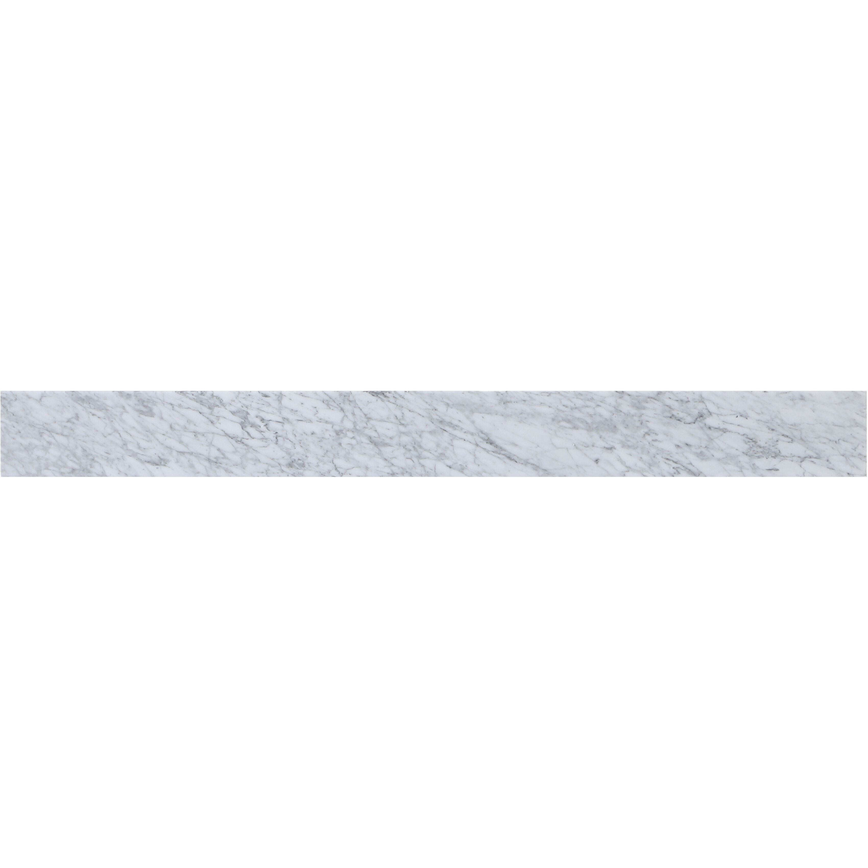 Backsplash 42 X 0.75 X 4 inch Carrara White Bathroom Vanity Backsplash