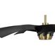 Insigna 72 inch Vintage Brass with Matte Black Blades Ceiling Fan