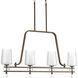 Indulge 4 Light 38 inch Antique Bronze Chandelier Ceiling Light