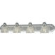 Crystal Cut Glass 4 Light 36 inch Polished Chrome Bath Vanity Wall Light
