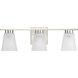 Tanner 3 Light 22 inch Brushed Nickel Vanity Light Wall Light