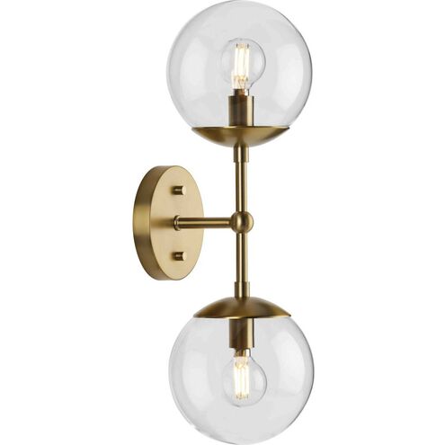 Atwell 2 Light 6.75 inch Brushed Bronze Wall Sconce Wall Light