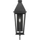Richmond Hill 1 Light 29 inch Textured Black Outdoor Wall Lantern, Design Series