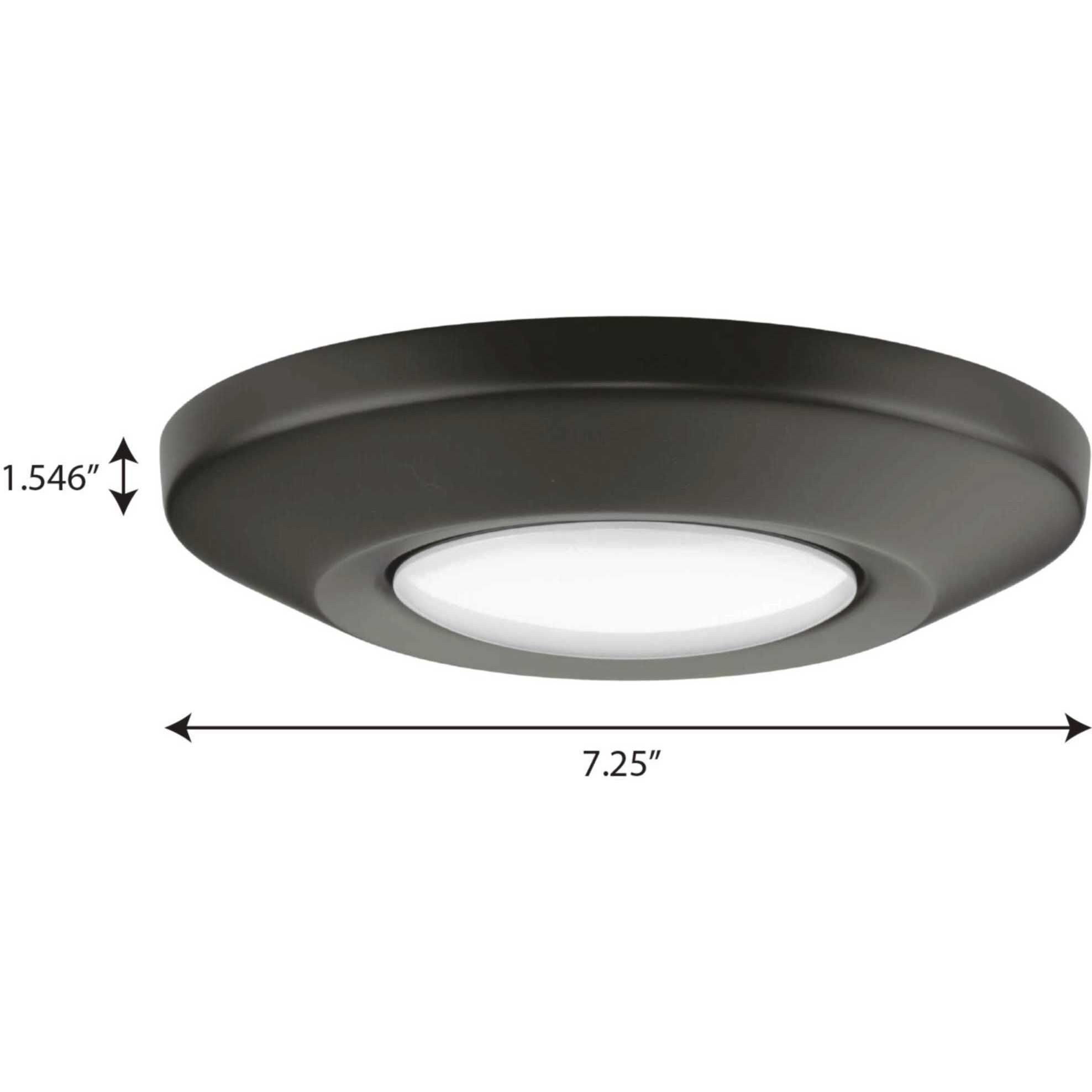 Intrinsic LED 7.25 inch Antique Bronze Flush Mount Ceiling Light, Progress LED