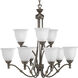 Renovations 9 Light 30 inch Forged Bronze Chandelier Ceiling Light
