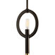 Draper 1 Light 6.5 inch Antique Bronze Mini-Pendant Ceiling Light