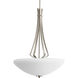 Rave 3 Light 19 inch Brushed Nickel Hall & Foyer Ceiling Light