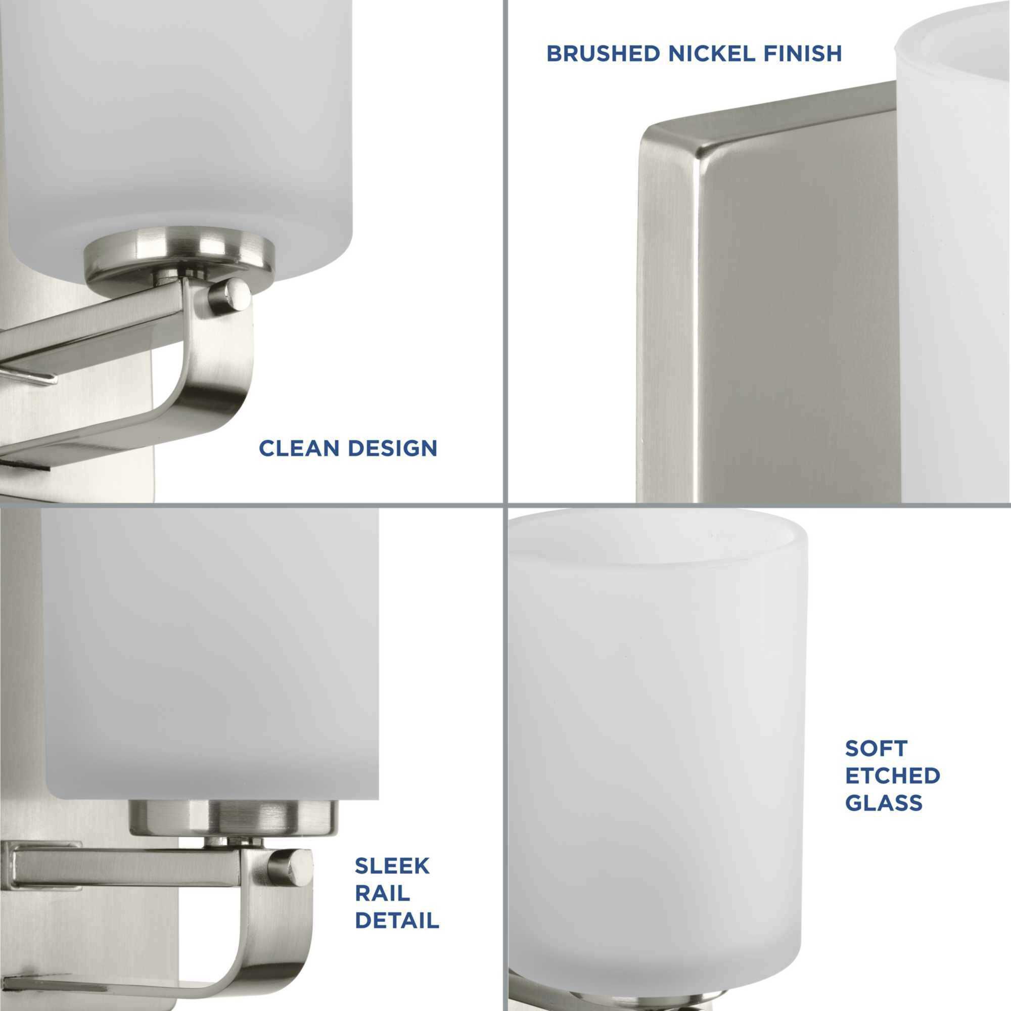 League 1 Light 5 inch Brushed Nickel Bath Vanity Wall Light