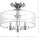 Marche 3 Light 18 inch Polished Nickel Semi-Flush Mount Convertible Ceiling Light, Design Series