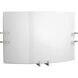 Compact Fluorescent Wall 2 Light 15 inch Brushed Nickel ADA Wall Sconce Wall Light