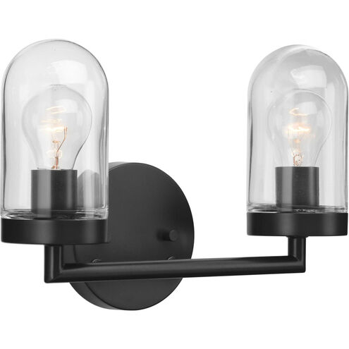 Signal 2 Light 14 inch Graphite Bath Vanity Wall Light