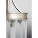 Glimmer 4 Light 34 inch Silver Ridge Linear Chandelier Ceiling Light, Design Series