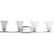 Oasis 4 Light 33.75 inch Polished Chrome Bath Vanity Wall Light
