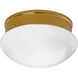 Fitter 2 Light 10 inch Polished Brass Close-to-Ceiling Ceiling Light in Bulbs Not Included