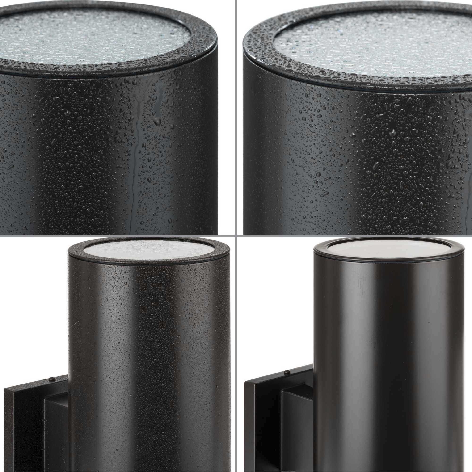 6IN CYL RNDS Up/Down Outdoor Wall Light in Antique Bronze, Progress LED