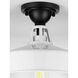 Cedar Springs 1 Light 13 inch White Outdoor Semi-Flush Mount