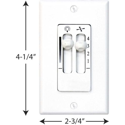 AirPro White Ceiling Fan Wall Control