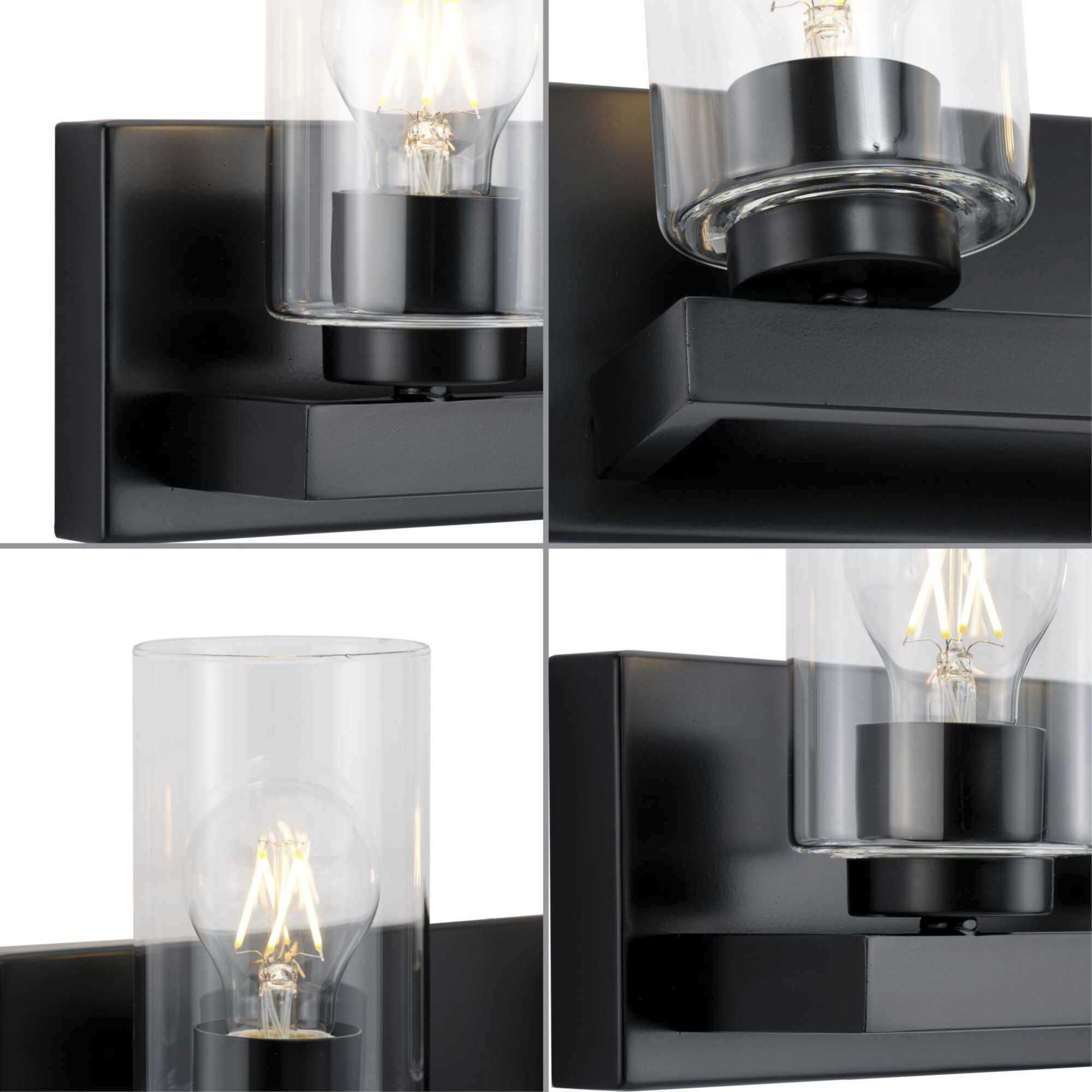 Goodwin 2 Light 12.87 inch Matte Black Vanity Light Wall Light
