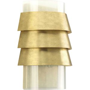 Point Dume™ Sandbar 1 Light 9 inch Brushed Brass Wall Sconce Wall Light, Jeffrey Alan Marks, Design Series