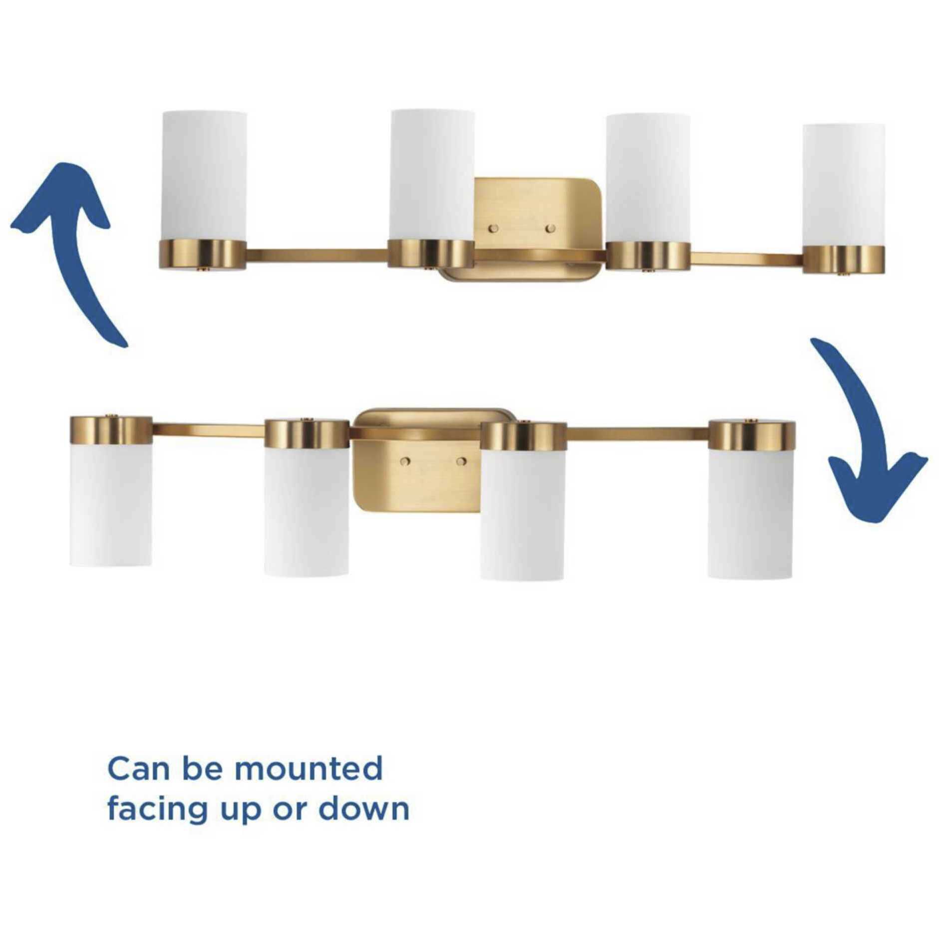 Elevate 4 Light 35 inch Brushed Bronze Bath Vanity Wall Light, Design Series