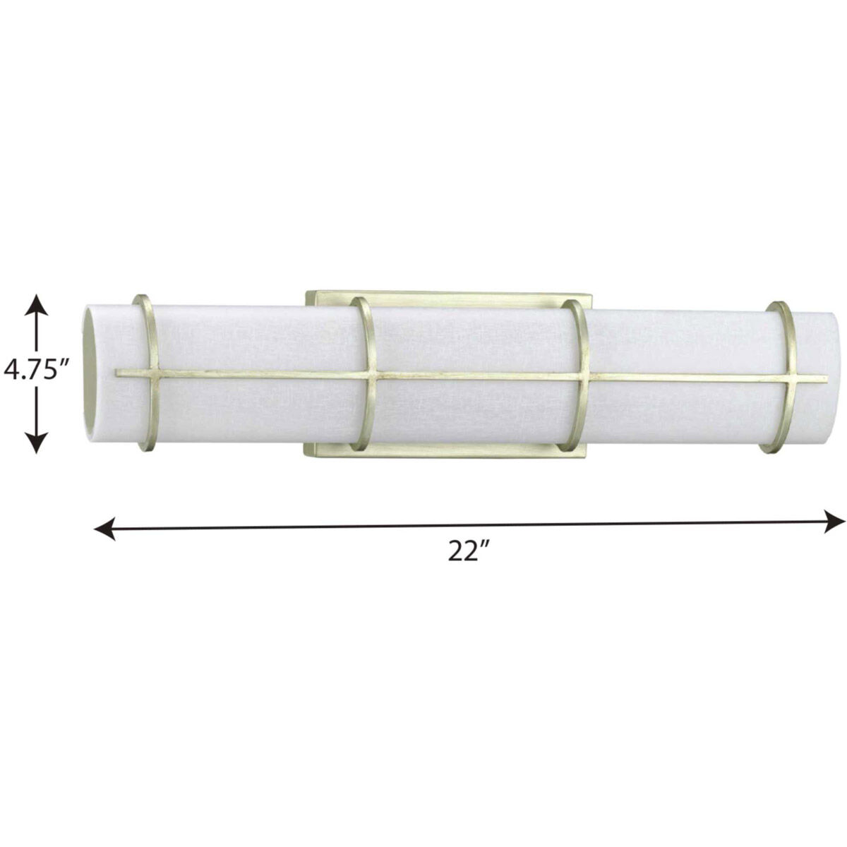 Grid LED LED 22 inch Silver Ridge Linear Bath Vanity Wall Light, Progress LED