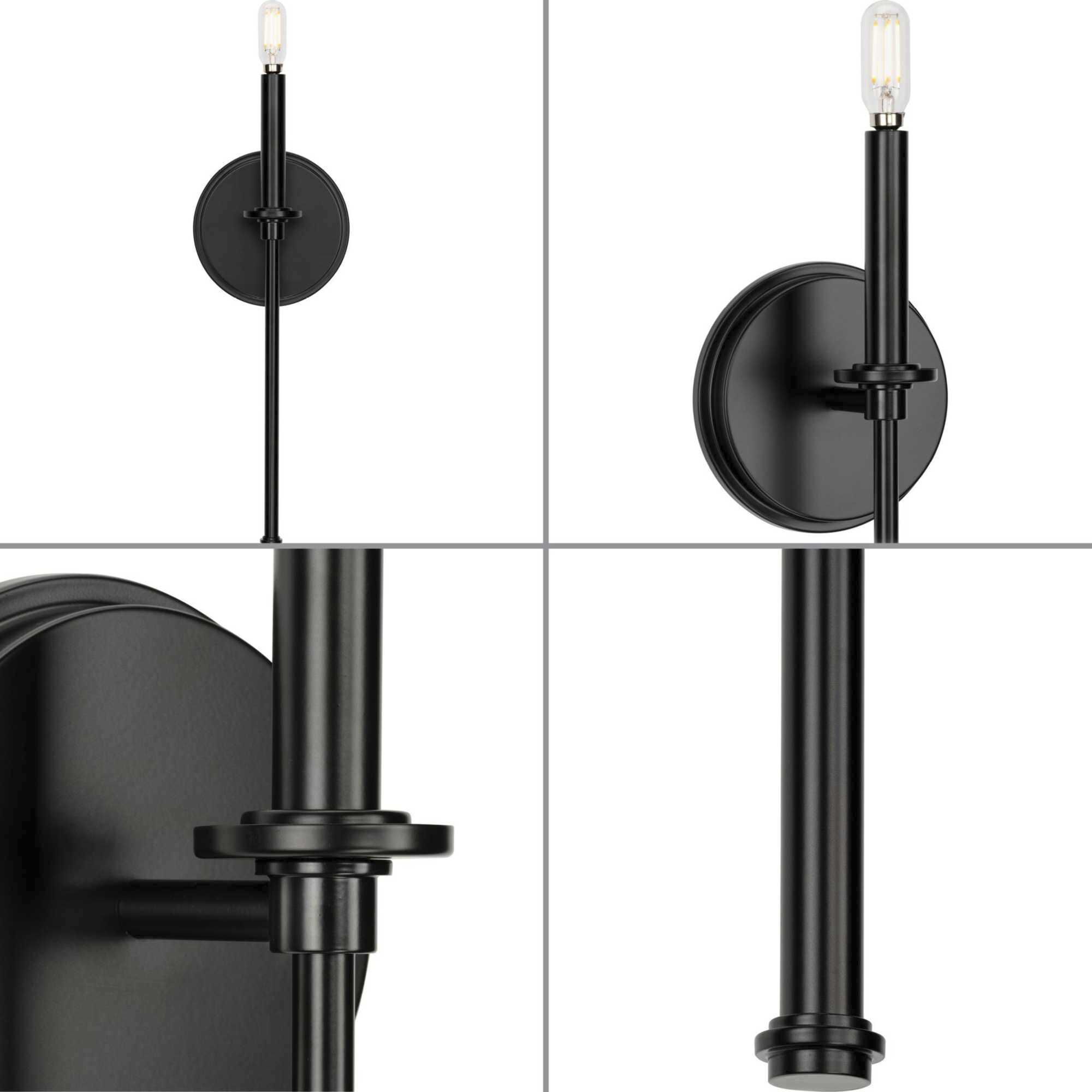 Elara 1 Light 4 inch Matte Black Wall Bracket Wall Light