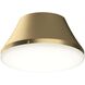 Avra 2 Light 11 inch Brushed Gold Flush Mount Ceiling Light
