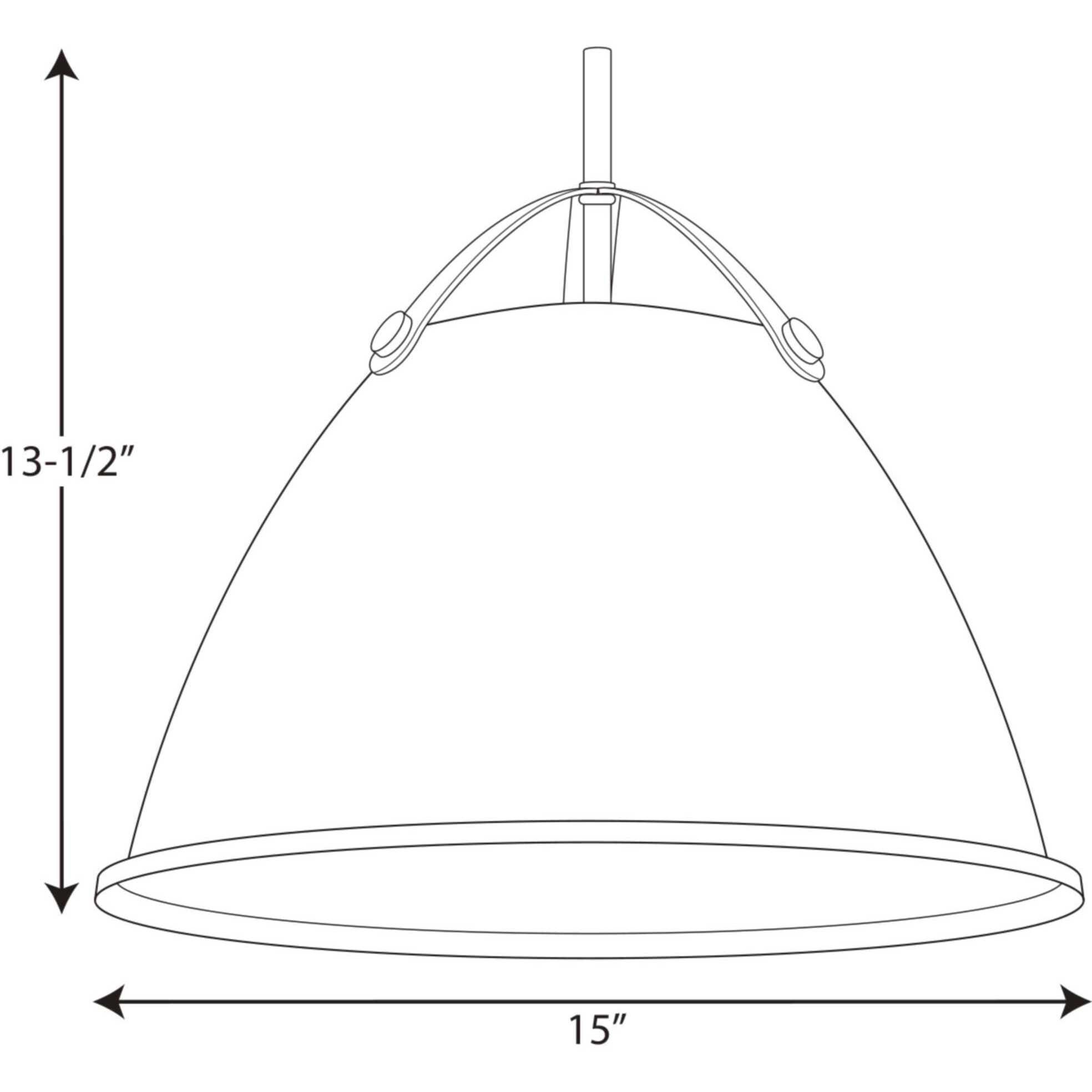 Tre 1 Light Graphite Pendant Ceiling Light, Medium