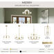 Merry 6 Light 48 inch Brushed Gold Bath Vanity Wall Light