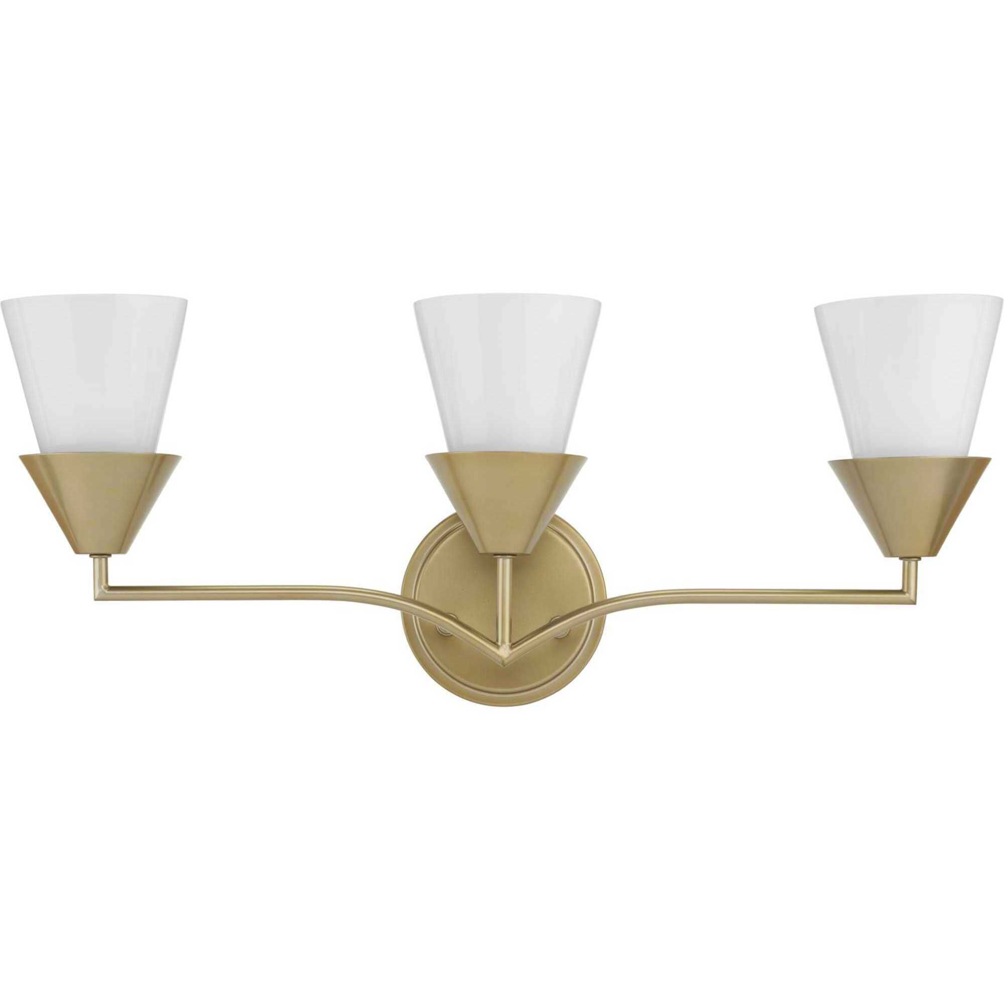 Pinellas 3 Light 24 inch Soft Gold Vanity Light Wall Light, Design Series