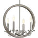 Fontayne 4 Light 15.75 inch Brushed Nickel Chandelier Ceiling Light, Design Series