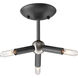 Foton 3 Light 13 inch Graphite Mini-Pendant Ceiling Light, Design Series