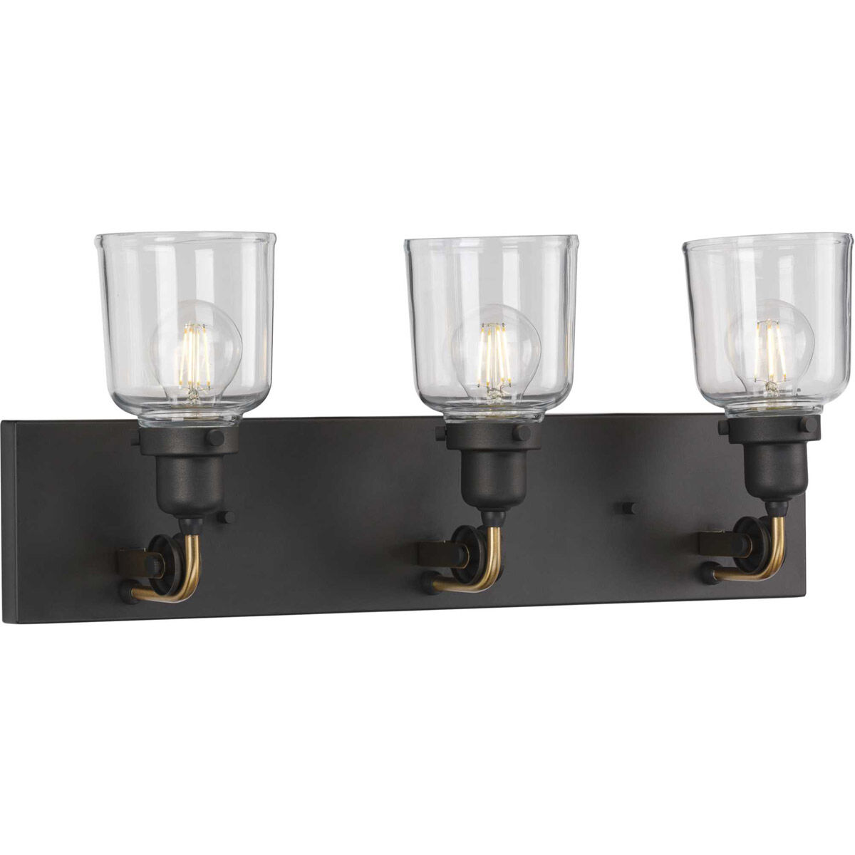Rushton 3 Light 24 inch Graphite Bath Vanity Wall Light