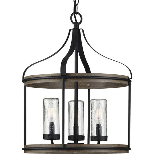 Brenham 3 Light Matte Black Pendant Ceiling Light