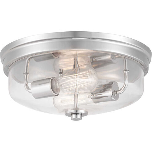 Blakely 2 Light 14 inch Polished Nickel Flush Mount Ceiling Light, Design Series