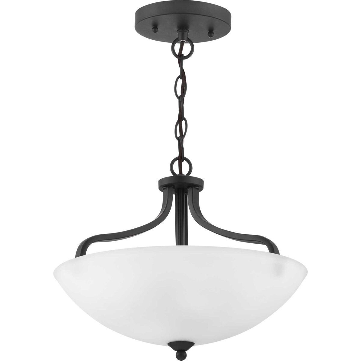 Laird 3 Light 15.63 inch Antique Bronze Semi-Flush Mount Convertible Ceiling Light