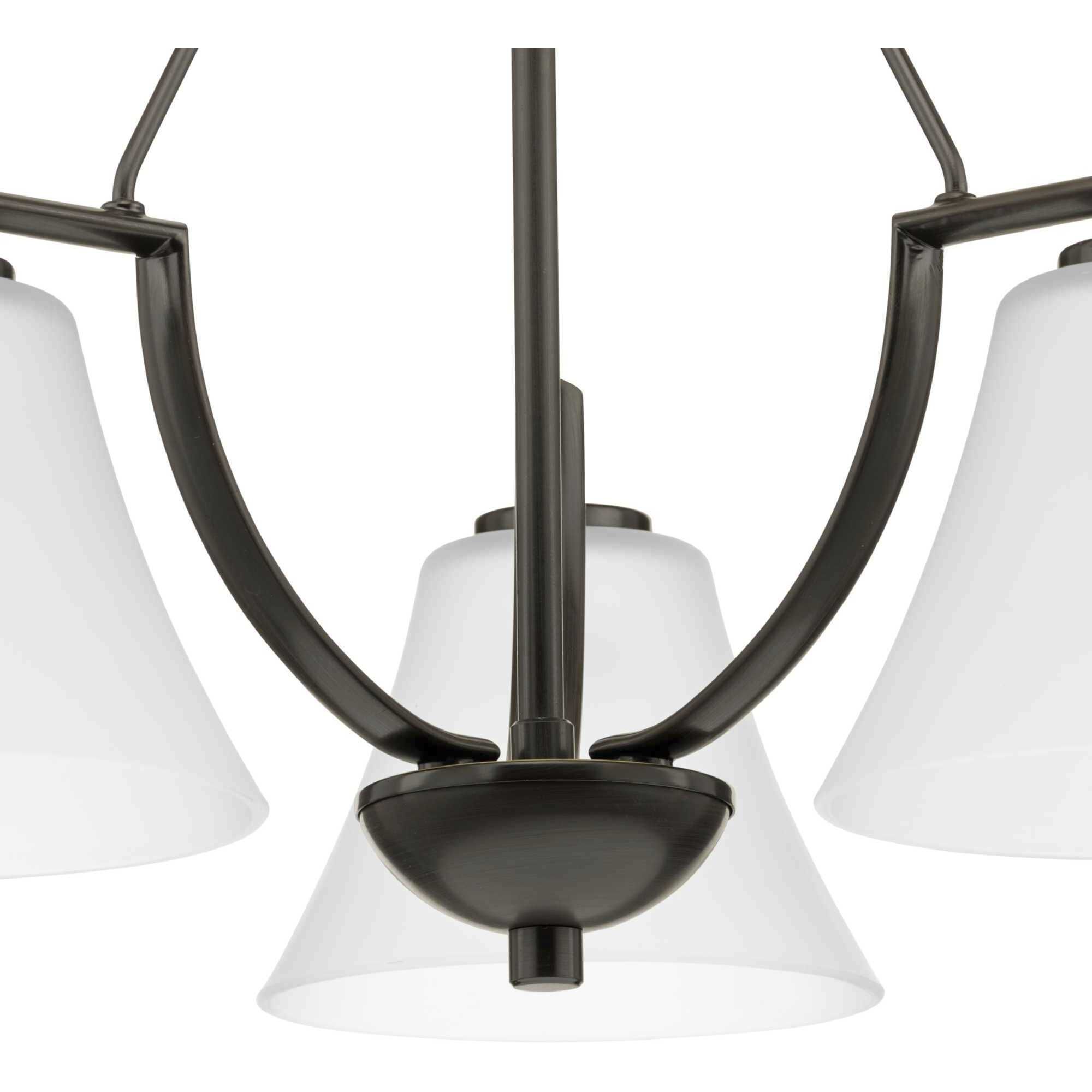 Bravo 3 Light 23 inch Antique Bronze Chandelier Ceiling Light