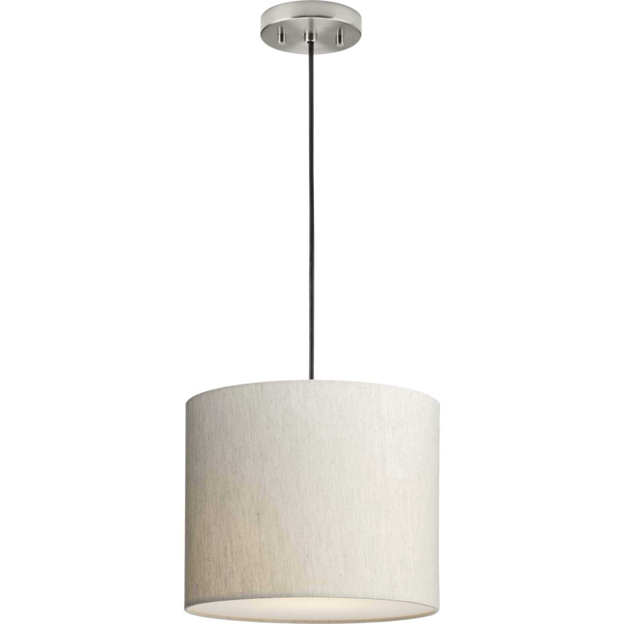 Markor 1 Light 12 inch Brushed Nickel/Matte Black/Vintage Brass Drum Pendant Ceiling Light