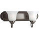 Builder Bath 2 Light 18 inch Antique Bronze Bath Vanity Wall Light