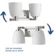 Fleet 2 Light 14.13 inch Brushed Nickel Bath Vanity Wall Light