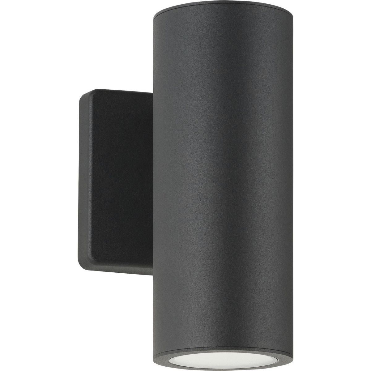 Cylinders LED 8.25 inch Black Outdoor Wall Mount Up/Down Cylinder, Progress LED
