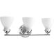 Fuller 3 Light 24 inch Polished Chrome Bath Vanity Wall Light