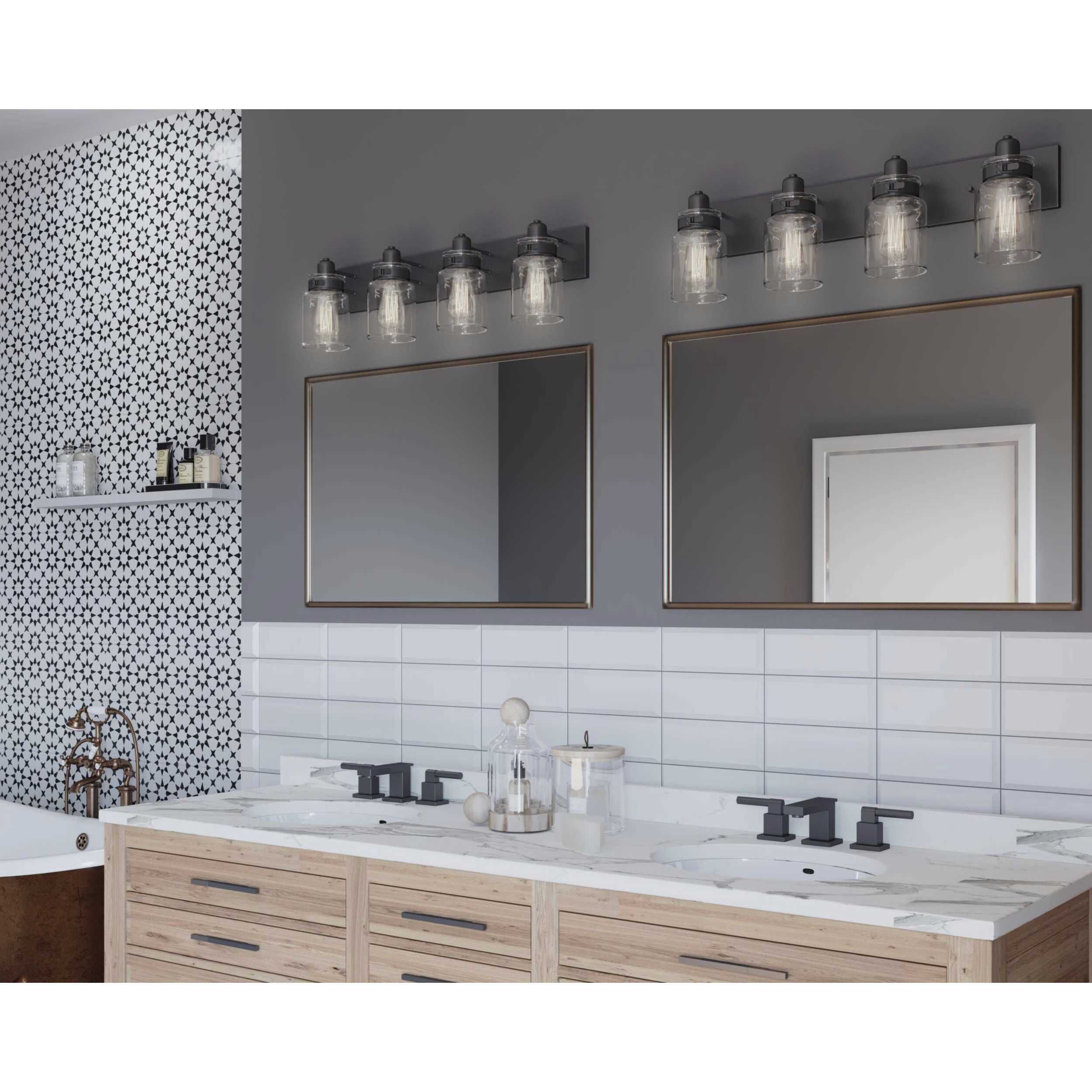 Calhoun 4 Light 30 inch Antique Bronze Bath Vanity Wall Light