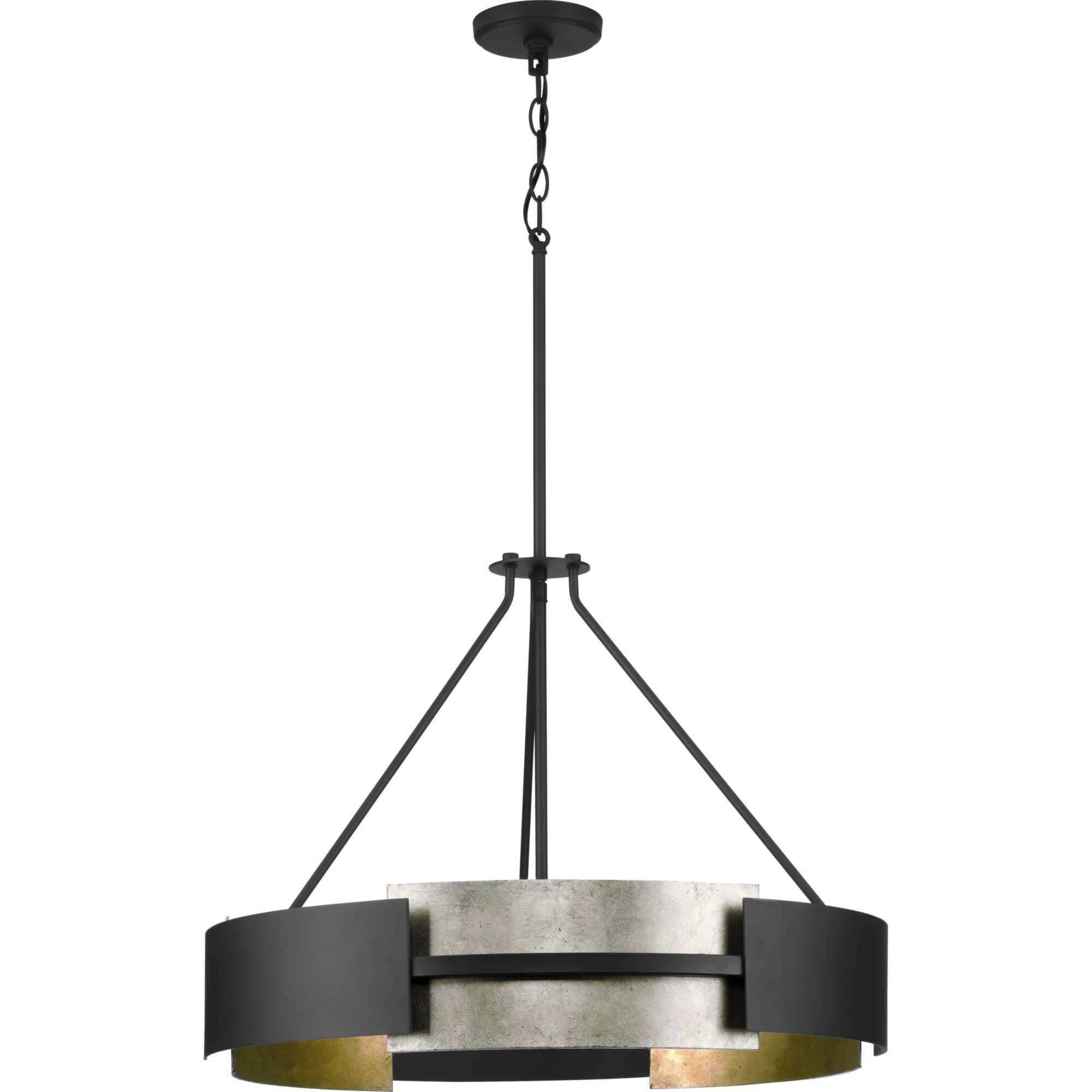 Lowery 5 Light 26 inch Matte Black Pendant Ceiling Light, Design Series