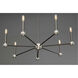 Foton 7 Light 32 inch Graphite Chandelier Ceiling Light, Design Series