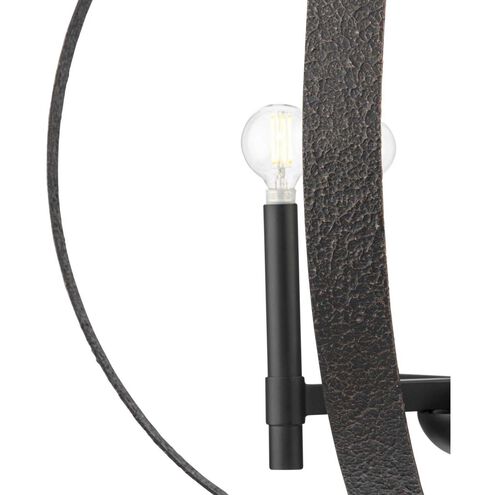 Allegheny 5 Light 22 inch Matte Black Chandelier Ceiling Light, Design Series