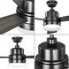 Trevina V 52 inch Matte Black with Matte Black/Distressed Ebony Blades Ceiling Fan